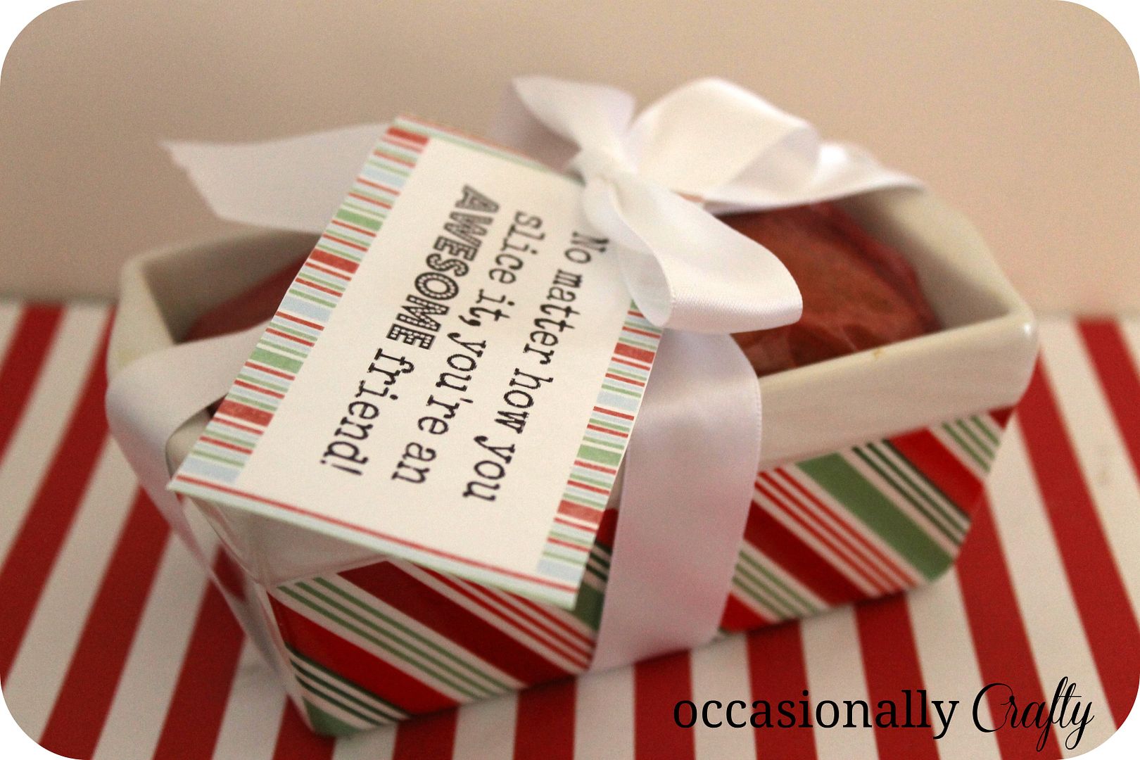 Neighbor Gift Mini Loaves and Free Gift Tag Printable Occasionally
